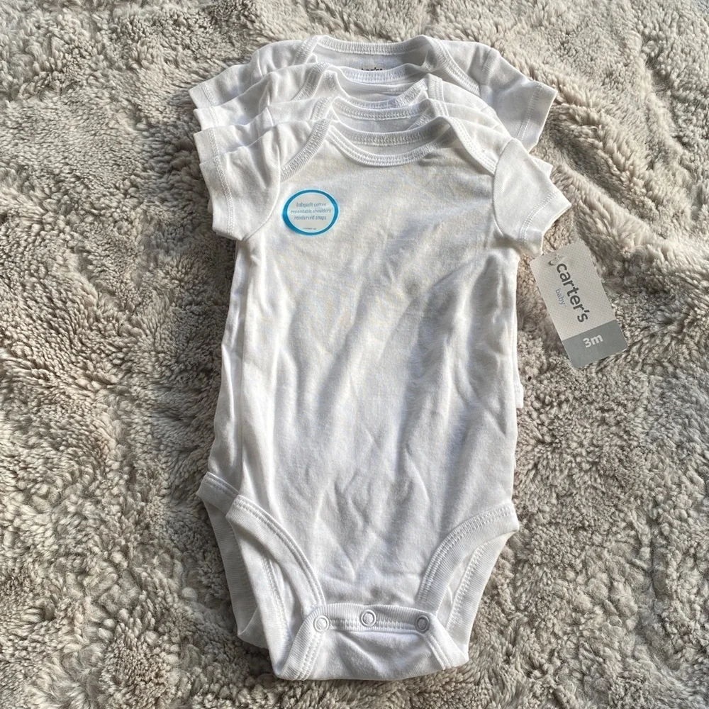 Set of 4 Carter's Onesie 3 Months NWT